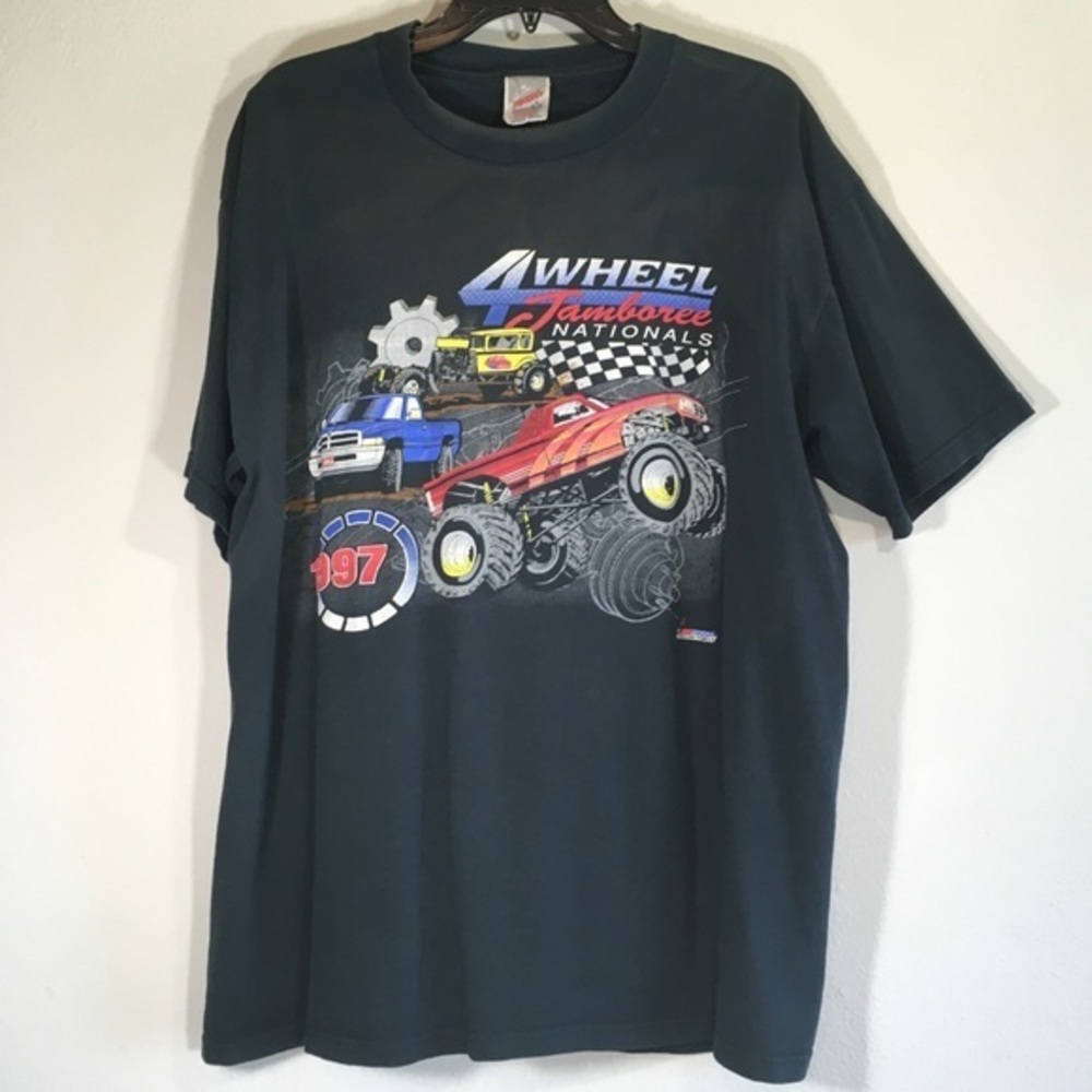 Vintage Monster Truck T shirt Graphic Print Tee